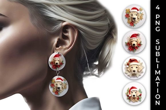 3D Christmas Golden Retriever Earrings: A Strategic Addition to Your Holiday Branding and Creative Projects