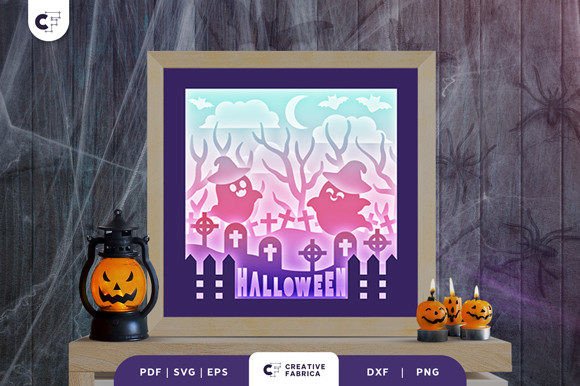 3D Halloween Spooky Ghost Papercut: A Unique Addition to Your Creative Workflow