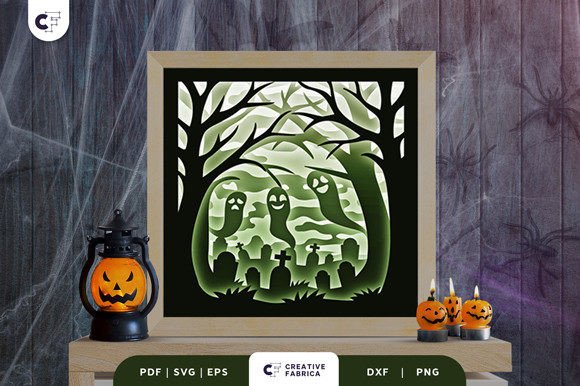 Creating Eerie Atmospheres with Scary Forest 3D Light Box Papercut SVG