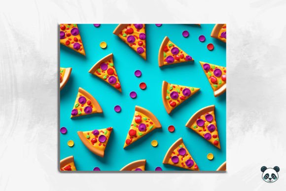 Enhancing Creativity and Branding with the 3D Pizza Seamless Pattern for Modern Designers