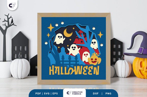 Ghost 3D Shadow Box Paper Cut SVG: A Spooky and Stylish Craft Project