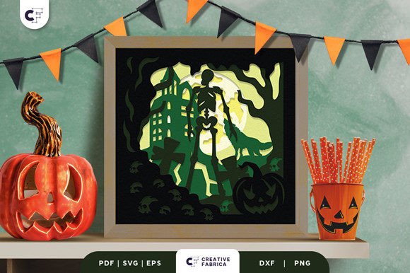 Haunted Forest 3D Shadow Box Papercut: A Modern Twist on Halloween Creativity