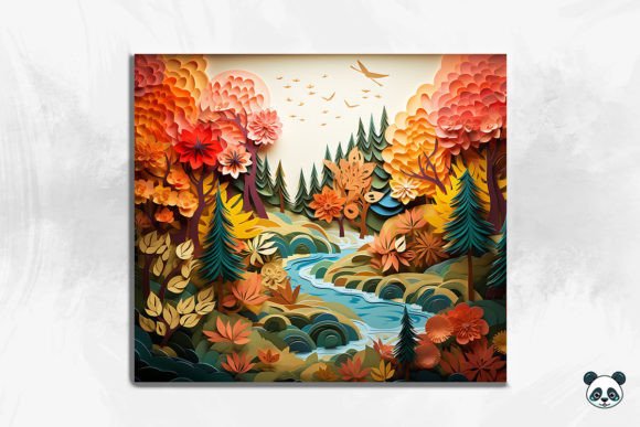 Integrating the 3D Tranquil Forest Scene Cracked Hole 25 into Modern Sublimation Projects