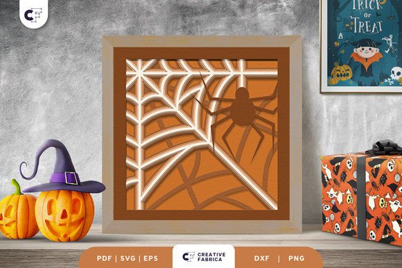 Intricate 3D Spider Web Light Box: A Strategic Halloween Decor and Marketing Tool