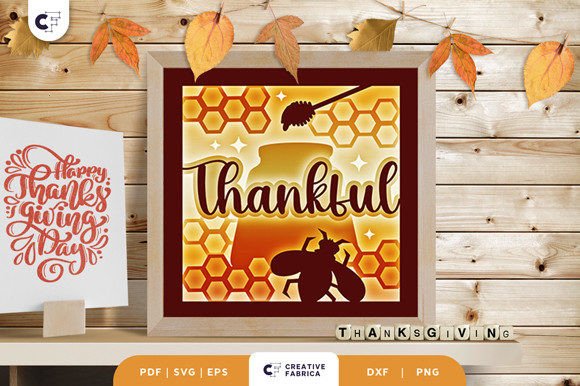 Thanksgiving Honey Jar 3D Light Box Craft Ideas