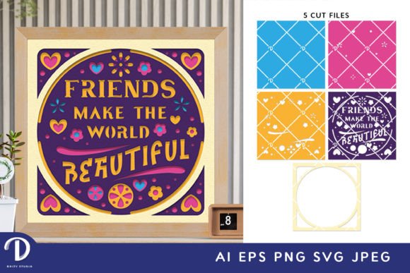 The Art of Layered Storytelling: Leveraging the Friendship 3D Shadow Box Paper Cut SVG in Modern Creative Workflows