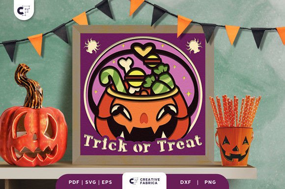 Trick or Treat Candies 3D Shadow Box – A Creative Halloween Craft